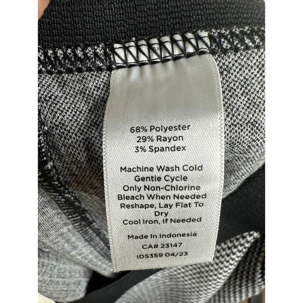 Talbots Women's Black White Houndstooth Soho Ankle Pants size 22W